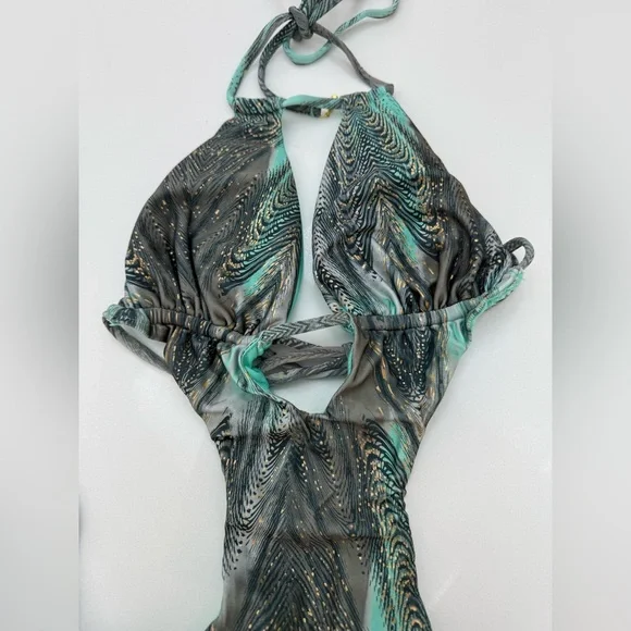 Bellissima Swimwear Monte Carlo Aqua and Black Monokini - Picture 11 of 12